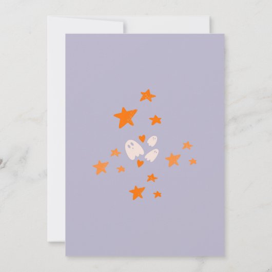 Blijf Boo Halloween Party uitnodiging (Achterkant)