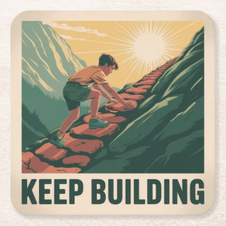 Blijf Bouwen Kartonnen Onderzetters