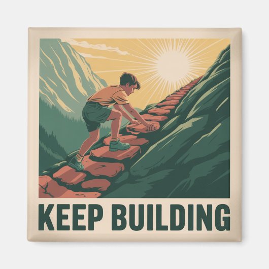 Blijf Bouwen Magneet (Voorkant)