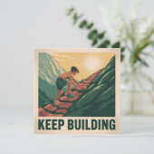 Blijf Bouwen Save The Date (Staand voorkant)