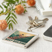 Blijf Bouwen Sleutelhanger (Zijkant)