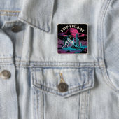 Blijf Bouwen Vierkante Button 5,1 Cm (In situ)