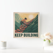 Blijf Bouwen Vierkante Klok (Huis)