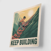 Blijf Bouwen Vierkante Klok (Hoek)