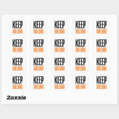 BLIJF BOUWEN VIERKANTE STICKER (Vel)