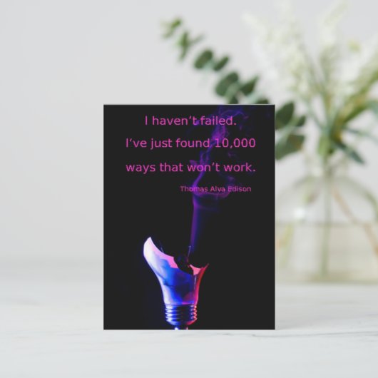 Blijf Briefkaart proberen (Staand voorkant)