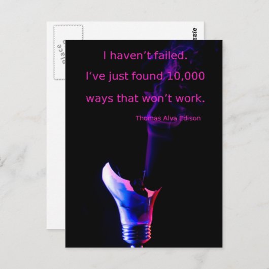 Blijf Briefkaart proberen (Voorkant / Achterkant)