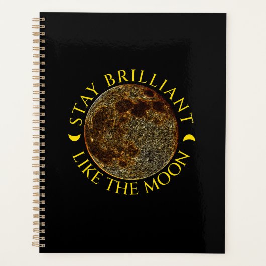 Blijf briljant als de maan - Celestial Quote Planner (Voorkant)