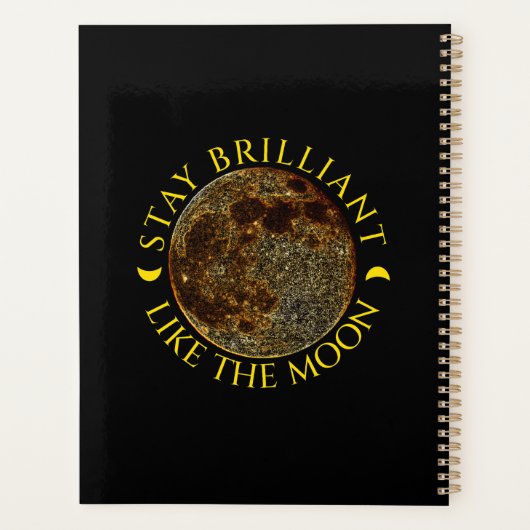 Blijf briljant als de maan - Celestial Quote Planner (Achterkant)