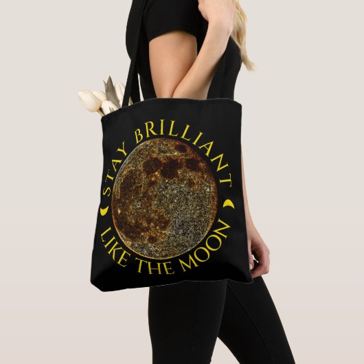 Blijf briljant als de maan - Celestial Tote Bag (Dichtbij)