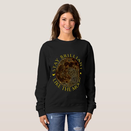 Blijf briljant als de maan - Celestial Trui (Voorkant volledig)