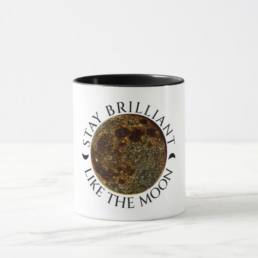 Blijf briljant als de maan - Celestial White Mok (Midden)