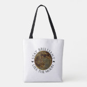 Blijf briljant als de maan - Celestial White Tote Bag (Achterkant)