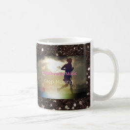 Blijf bruin met bruin glitter koffiemok