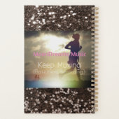 Blijf bruin met bruin glitter planner (Achterkant)