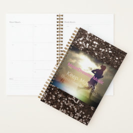 Blijf bruin met bruin glitter planner