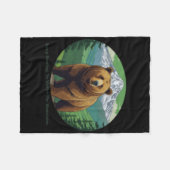 Blijf brullen fleece deken (Voorkant (Horizontaal))