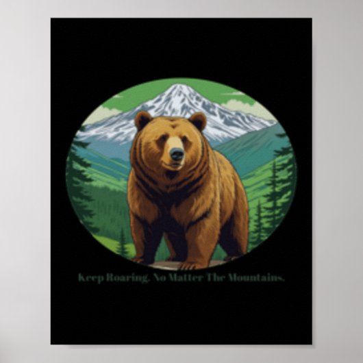 Blijf brullen poster (Voorkant)