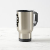 "Blijf buiten de keuken": Travel Mug Reisbeker (Voorkant rechts)