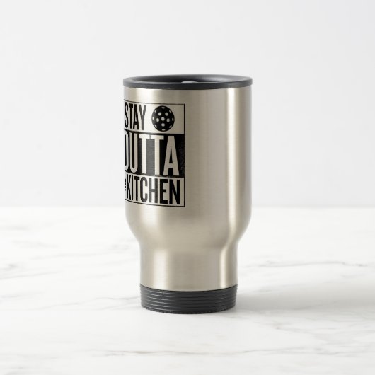 "Blijf buiten de keuken": Travel Mug Reisbeker (Center)