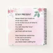 Blijf Cadeau - Motivatie opbeurende gedicht Notitieboek (Achterkant)