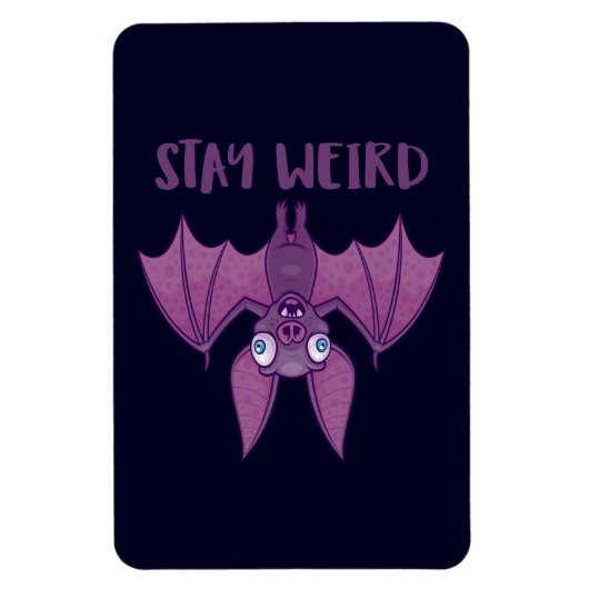 Blijf Cartoon Bat Magneet (Verticaal)