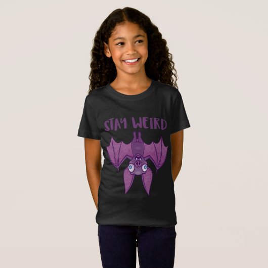 Blijf Cartoon Bat T-shirt (Voorkant volledig)