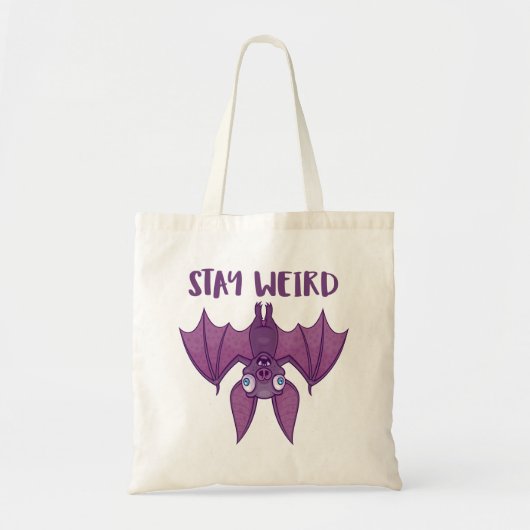 Blijf Cartoon Bat Tote Bag (Voorkant)