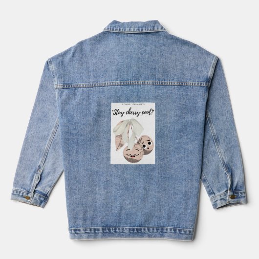 BLIJF CHERRY COOL DENIM JACKET (Achterkant)