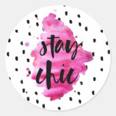 Blijf Chic Hot Pink | STICKER (Voorkant)