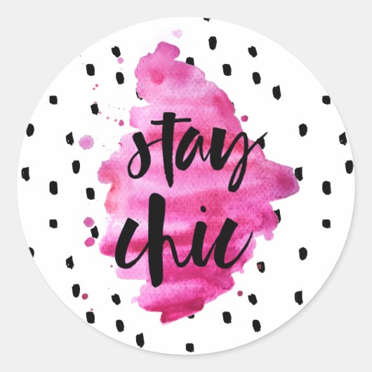 Blijf Chic Hot Pink | STICKER (Voorkant)