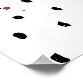 Blijf Chic Hot Roze Poster (Hoek)