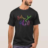 Blijf Chill Ice Dragon Phrase Pride Vlag LGBT LGBT T-shirt (Voorkant)