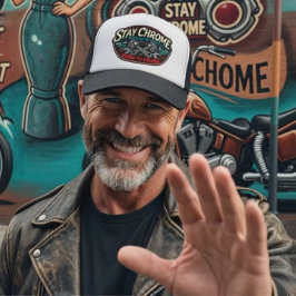 Blijf Chrome Garage Trucker Pet