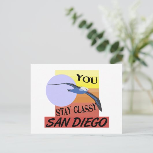 Blijf Classy San Diego Briefkaart (Staand voorkant)