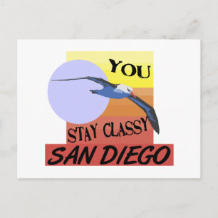 Blijf Classy San Diego Briefkaart
