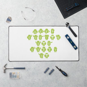 Blijf Coderen En Ga Door (Bug Droid Lettertype Gro Bureaumat
