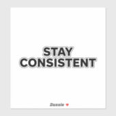 Blijf Consistent Waterfles – Christelijke Fitness Sticker (Vel)