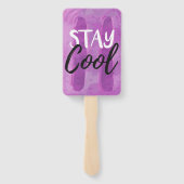 Blijf Cool Blue & Paarse Ice Pop Summer Treat Part Handwaaier (Achterkant)