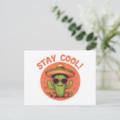 Blijf cool. briefkaart (Staand voorkant)