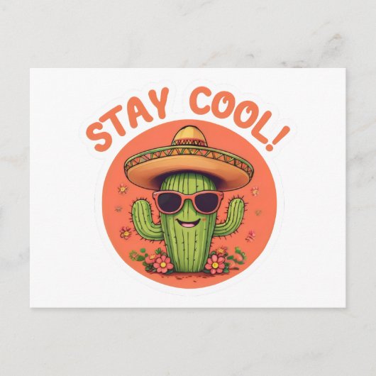 Blijf cool. briefkaart (Voorkant)