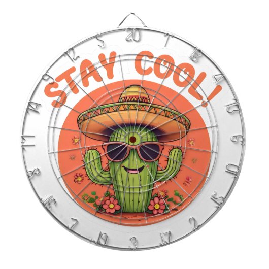 Blijf cool. dartbord (Voorkant)
