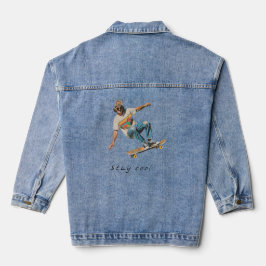 Blijf cool denim jas jacket