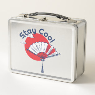 Blijf cool fan illustratie Aangepaste Japanse te