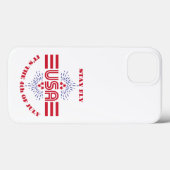 Blijf cool, het is 4 juli Case-Mate iPhone case (Achterkant (horizontaal))