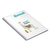 Blijf Cool Llama persoonlijk Notitieboek (Rechterzijde)