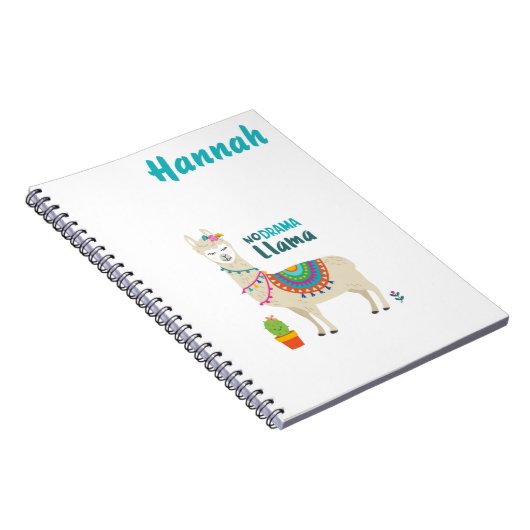 Blijf Cool Llama persoonlijk Notitieboek (Rechterzijde)