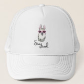 Blijf Cool Llama Trucker Pet (Voorkant)