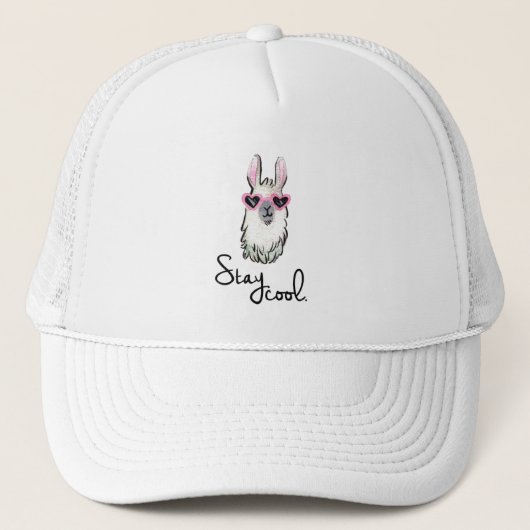 Blijf Cool Llama Trucker Pet (Voorkant)