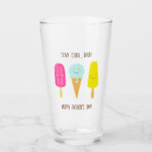 Blijf Cool, pa. Gelukkig Vaderdag! Glas (Voorkant)